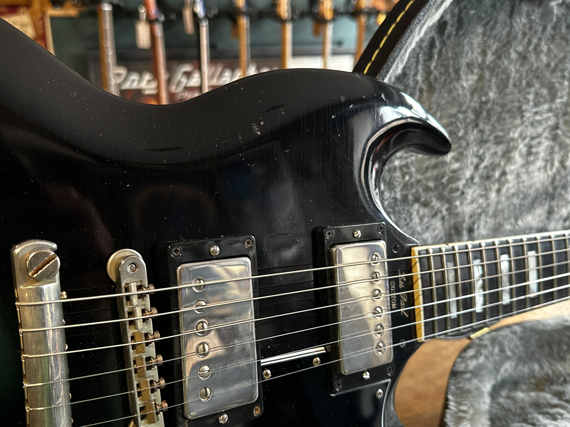 Gibson SG Custom Refinish Black 1961 Some Neck Guitars