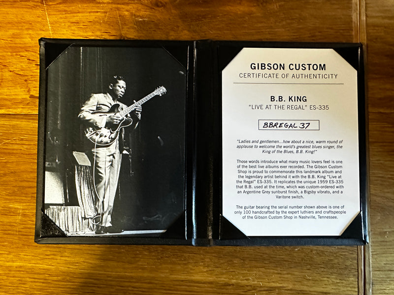 Gibson Custom Shop B.B. King "Live at the Regal" '59 ES-335 Murphy Lab Aged Argentine Grey 2023