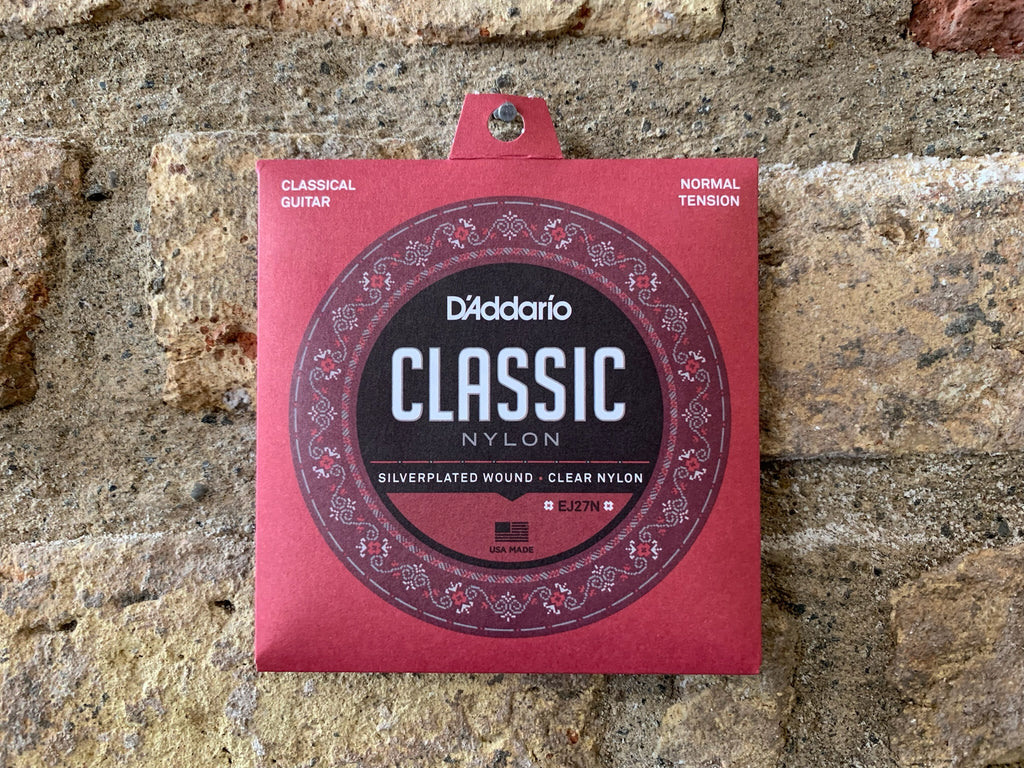 D'Addario EJ27N 3/4 Klassische Nylon-Gitarrensaiten – 3/4 Größe, Normale Spannung, Für Konzertgitarre