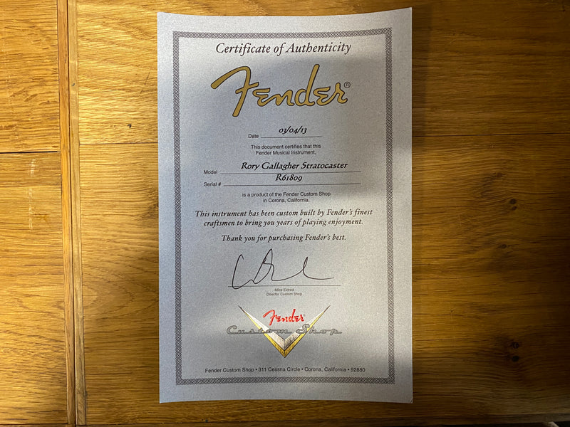Fender Custom Shop Rory Gallagher Stratocaster 2013