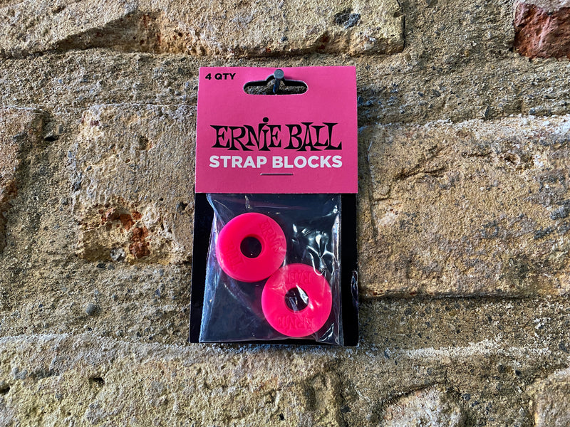 Ernie Ball Strap Blocks 4-Pack Pink
