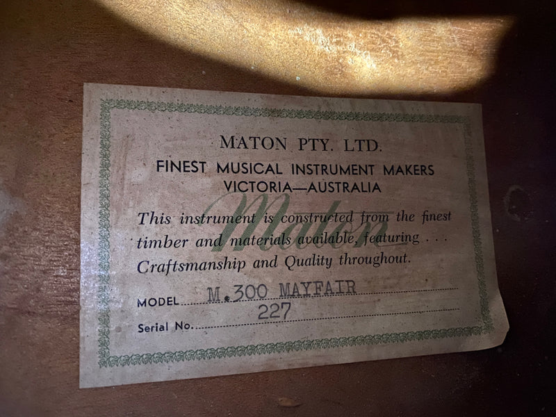 Jacobacci Customised Maton Mayfair 1950's