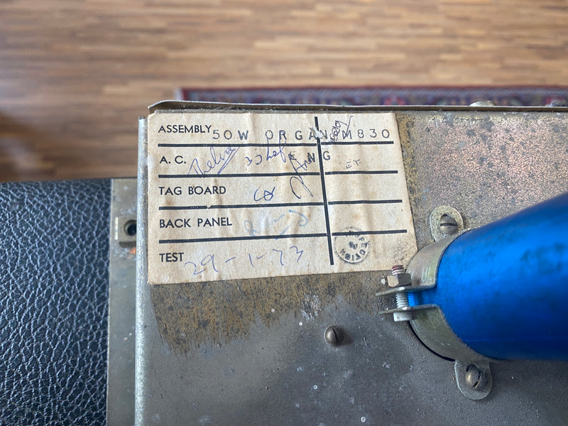 Marshall JMP 50 Watt 1989 Organ Model 1973