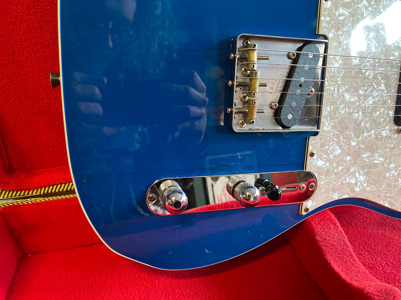 Fender MIJ Jerry Donahue Telecaster Sapphire Blue Transparent 1990's