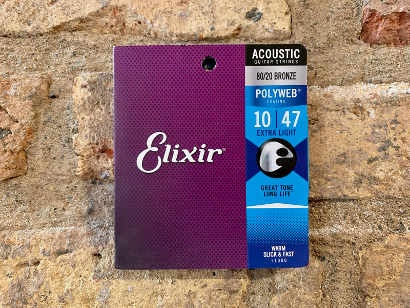 Elixir Polyweb Extra Light 10's 80/20 Bronze