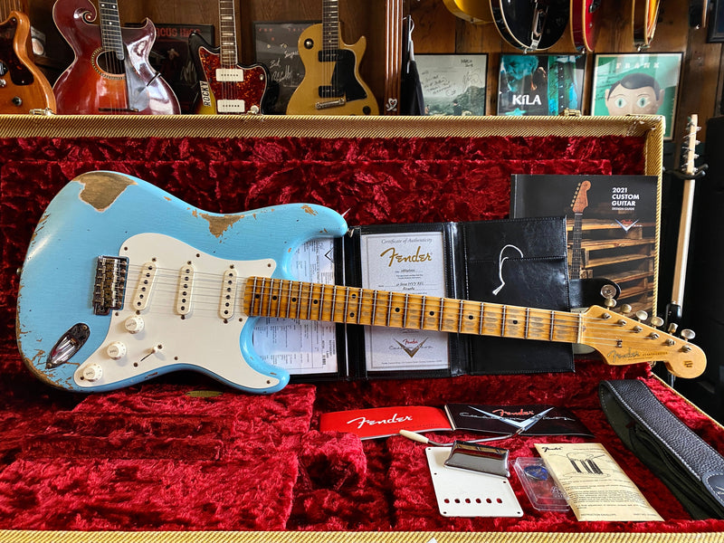 Fender Custom Shop '57 Stratocaster Heavy Relic Daphne Blue 2021