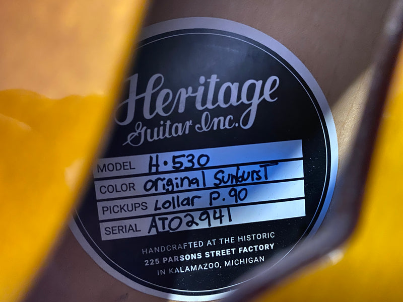 Heritage H-530 Original Sunburst 2018