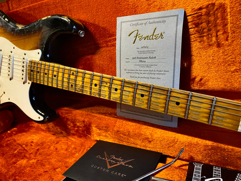 Fender Custom Shop '56 Stratocaster Relic Sunburst 2015