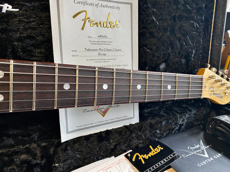 Fender Custom Shop Telecaster Pro Closet Classic Firemist Silver 2013