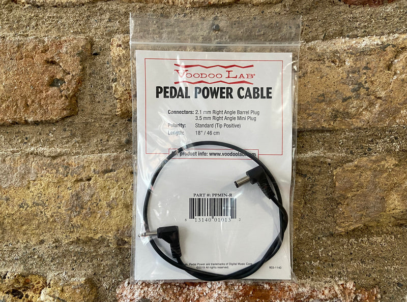 Voodoo Lab Pedal Power Cable 18" 2.1MM To 3.5MM