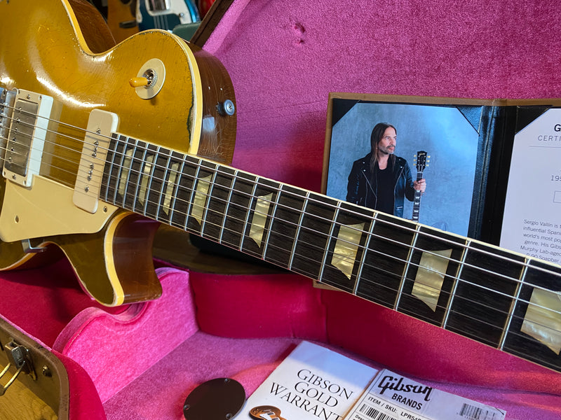Gibson Custom Sergio Vallin Signature '55 Les Paul Murphy Lab Aged Goldtop 2022