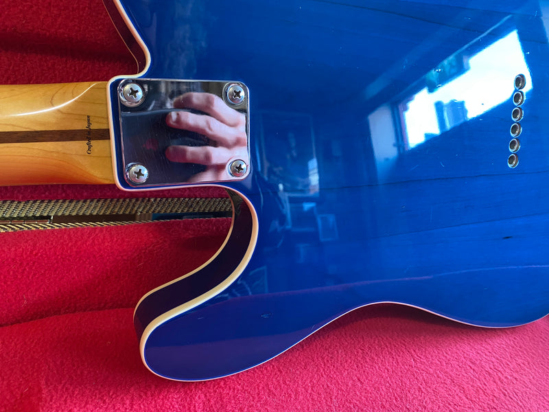 Fender MIJ Jerry Donahue Telecaster Sapphire Blue Transparent 1990's