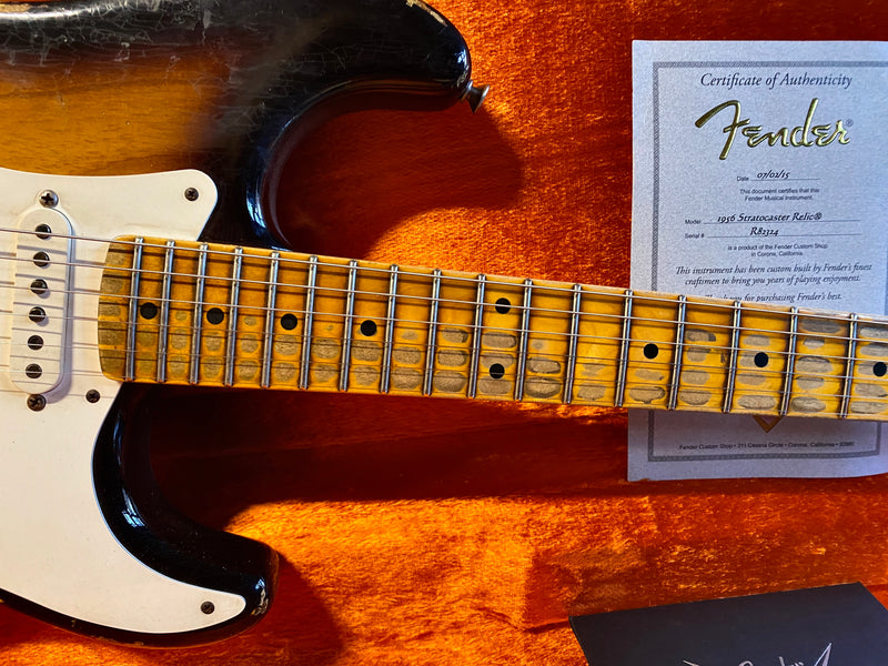 Fender Custom Shop '56 Stratocaster Relic Sunburst 2015