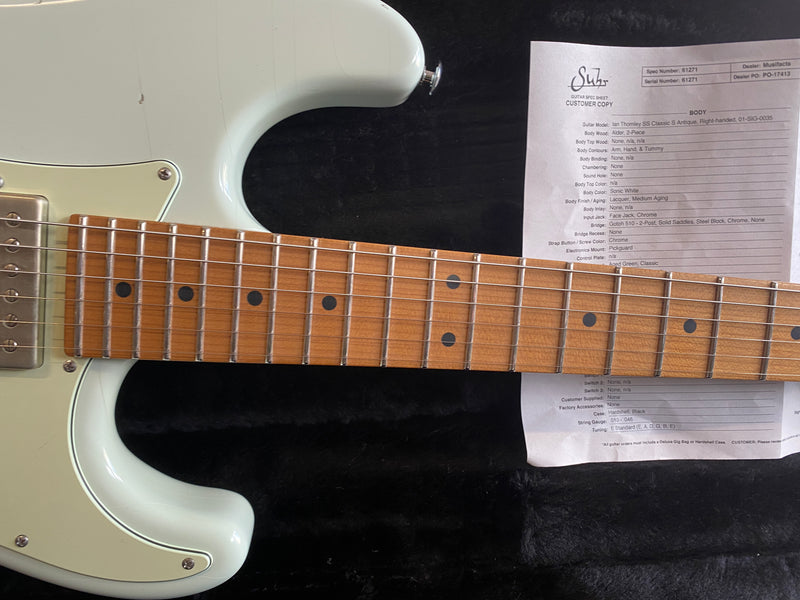 Suhr Ian Thornley Signature Classic S Antique Sonic White