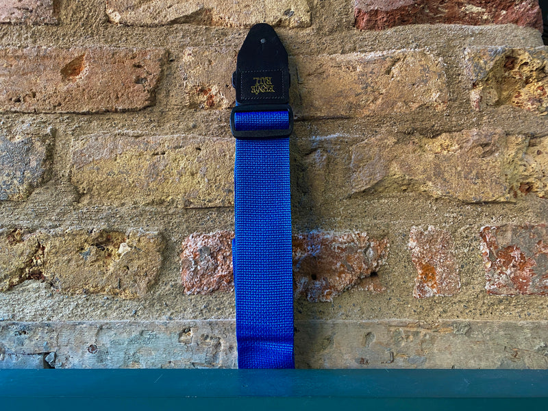 Ernie Ball Polypro Pearl Blue & Black Strap