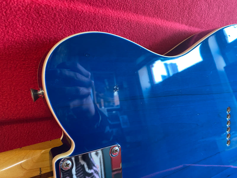 Fender MIJ Jerry Donahue Telecaster Sapphire Blue Transparent 1990's