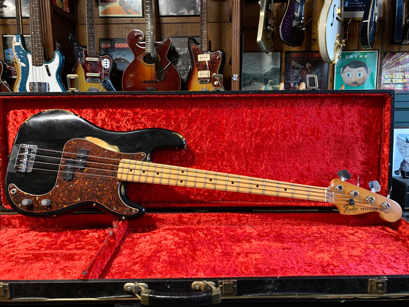 Fender Precision Bass Black Refinish 1978