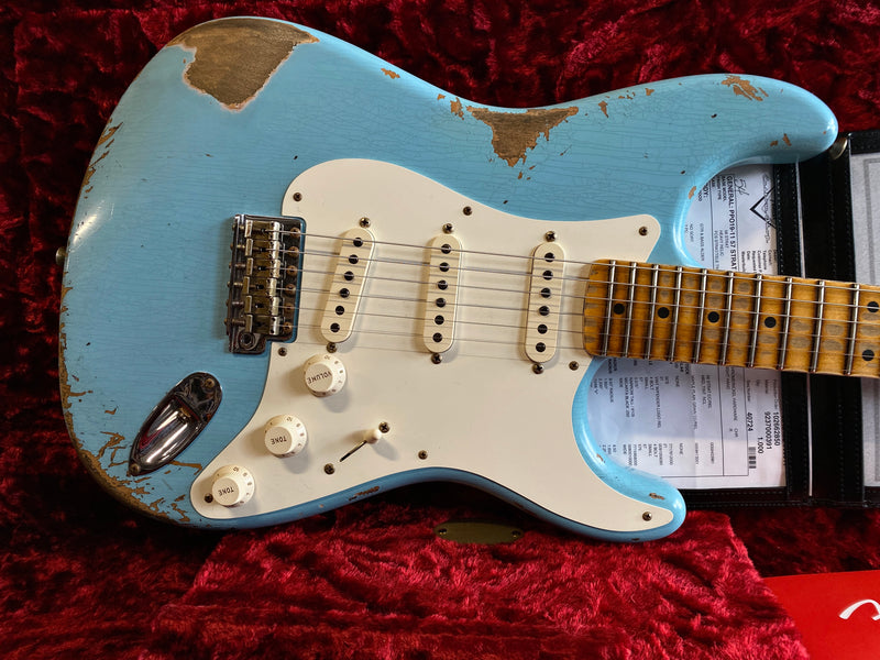 Fender Custom Shop '57 Stratocaster Heavy Relic Daphne Blue 2021