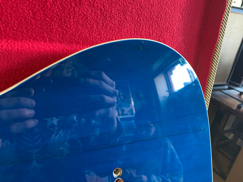 Fender MIJ Jerry Donahue Telecaster Sapphire Blue Transparent 1990's