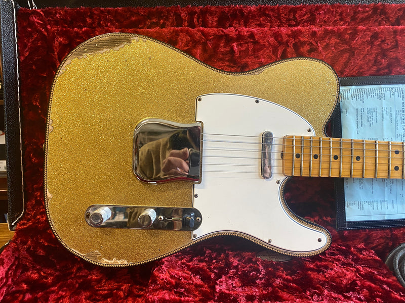 Fender Custom Shop '63 Telecaster Custom Relic Gold Sparkle Limited Edition NAMM 2020