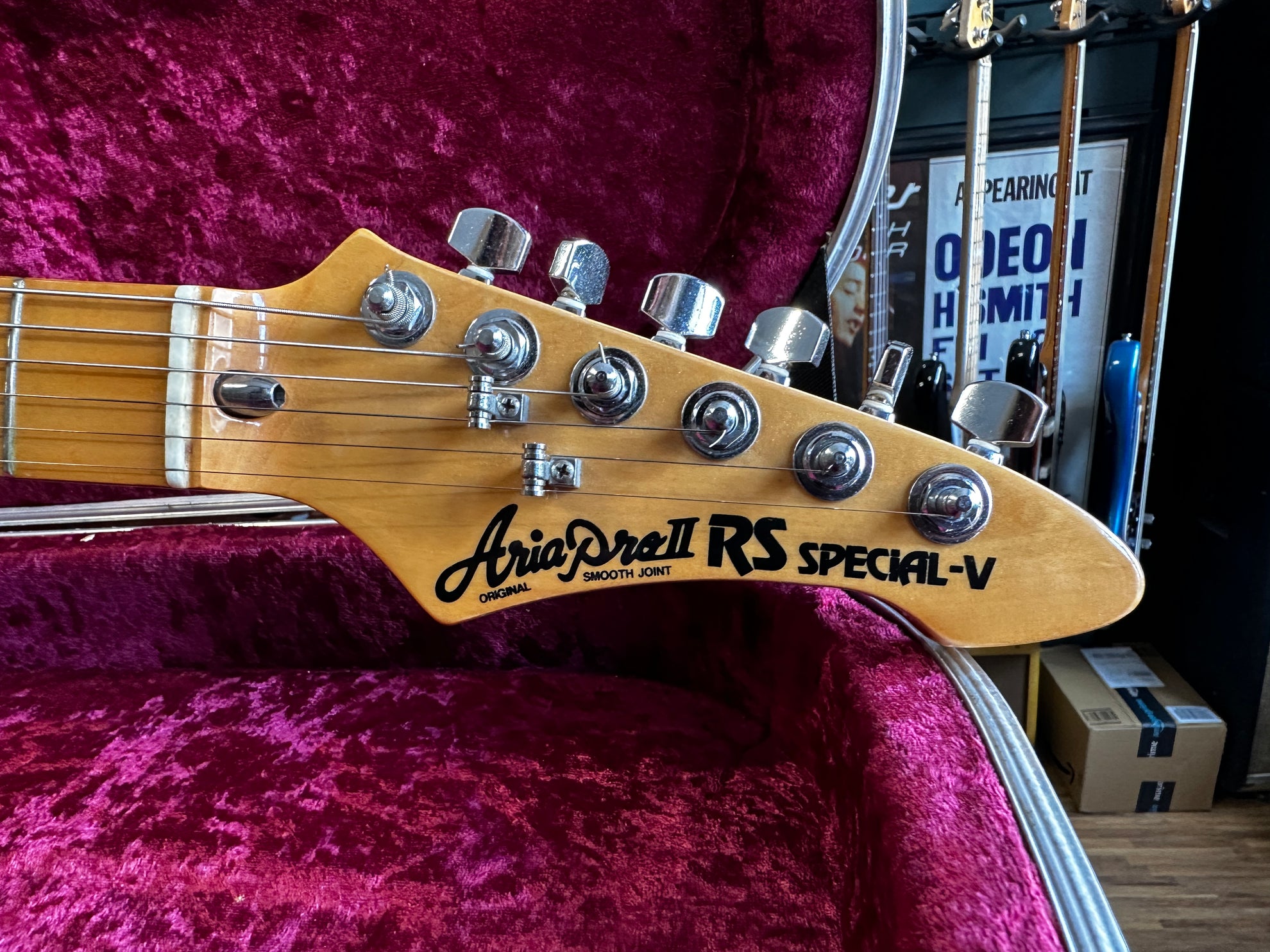 Aria Pro II RS Special V 1982 Hot Red Some Neck Guitars