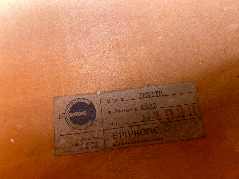 Epiphone Zenith Sunburst 1958