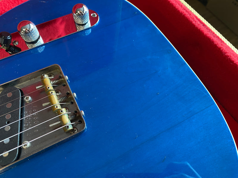 Fender MIJ Jerry Donahue Telecaster Sapphire Blue Transparent 1990's