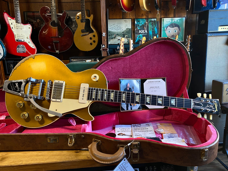 Gibson Custom Sergio Vallin Signature '55 Les Paul Murphy Lab Aged Goldtop 2022