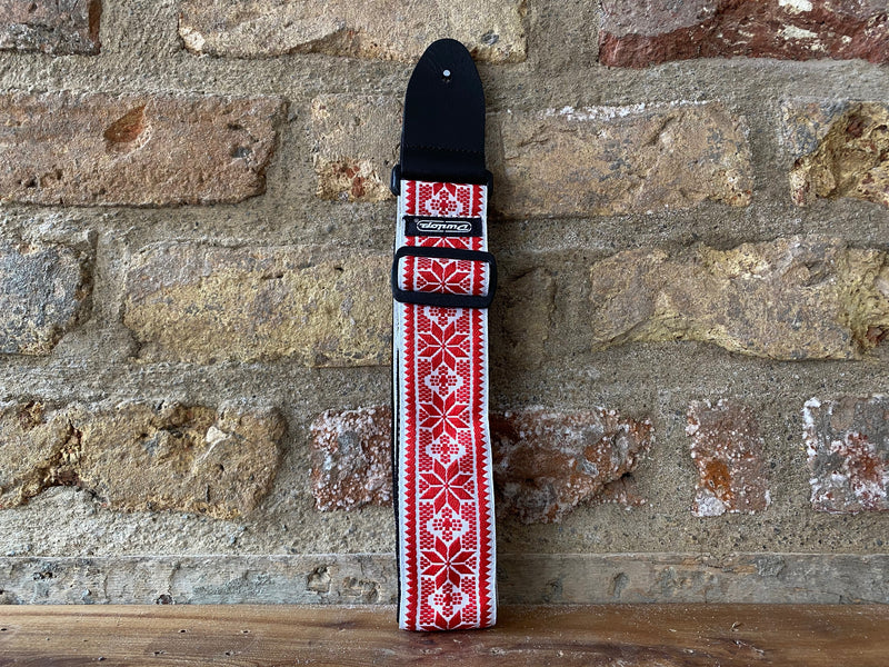 Dunlop Jacquard Guitar Strap Fillmore Red
