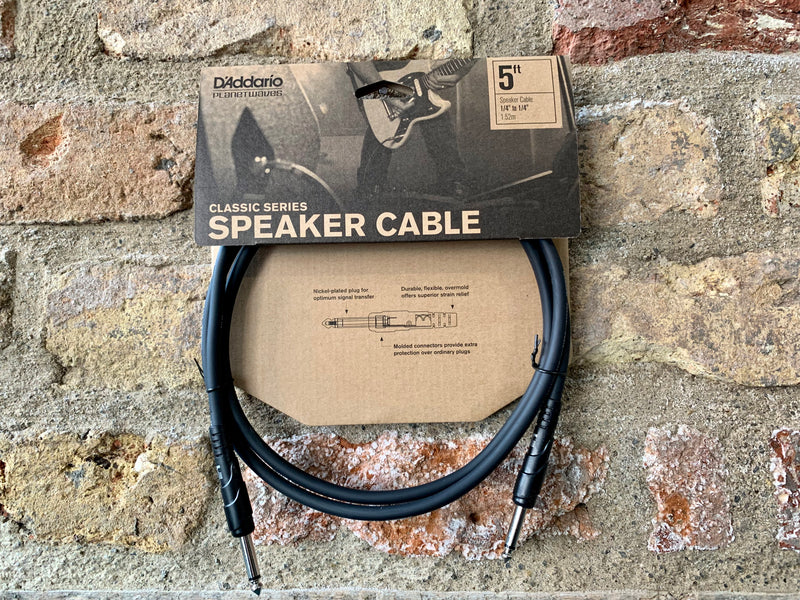 D'Addario Classic Series Speaker Cable 5ft