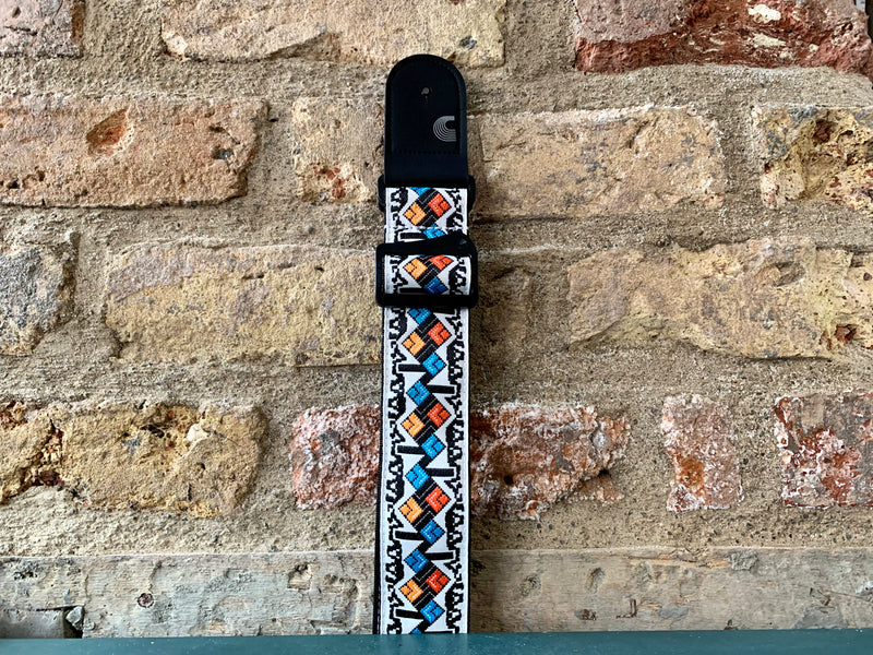 D'Addario Eco-Comfort Woven White Strap