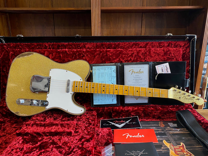 Fender Custom Shop '63 Telecaster Custom Relic Gold Sparkle Limited Edition NAMM 2020