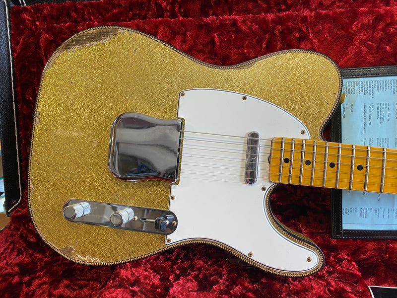 Fender Custom Shop '63 Telecaster Custom Relic Gold Sparkle Limited Edition NAMM 2020