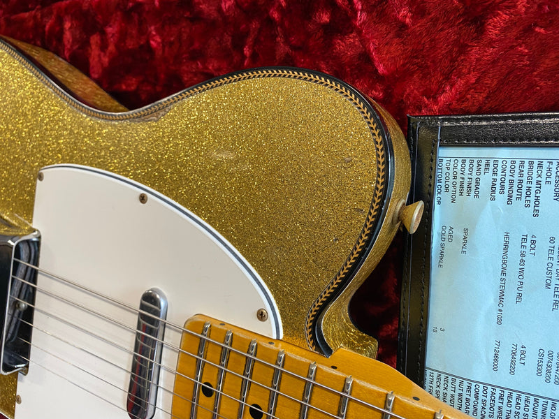 Fender Custom Shop '63 Telecaster Custom Relic Gold Sparkle Limited Edition NAMM 2020