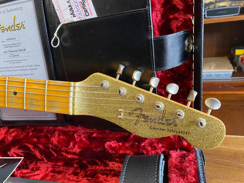 Fender Custom Shop '63 Telecaster Custom Relic Gold Sparkle Limited Edition NAMM 2020