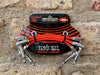 Ernie Ball 3" Red Flat Ribbon Patch Cable 3-Pack