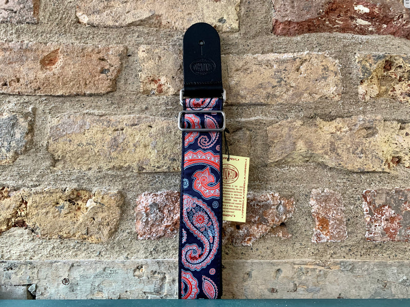 Gaucho GST-188-22 Traditional Jacquard Strap Amoeba Red/Black