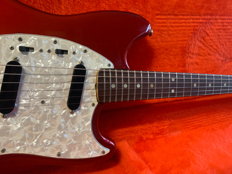 Fender Mustang Competition Stripe Red 1972