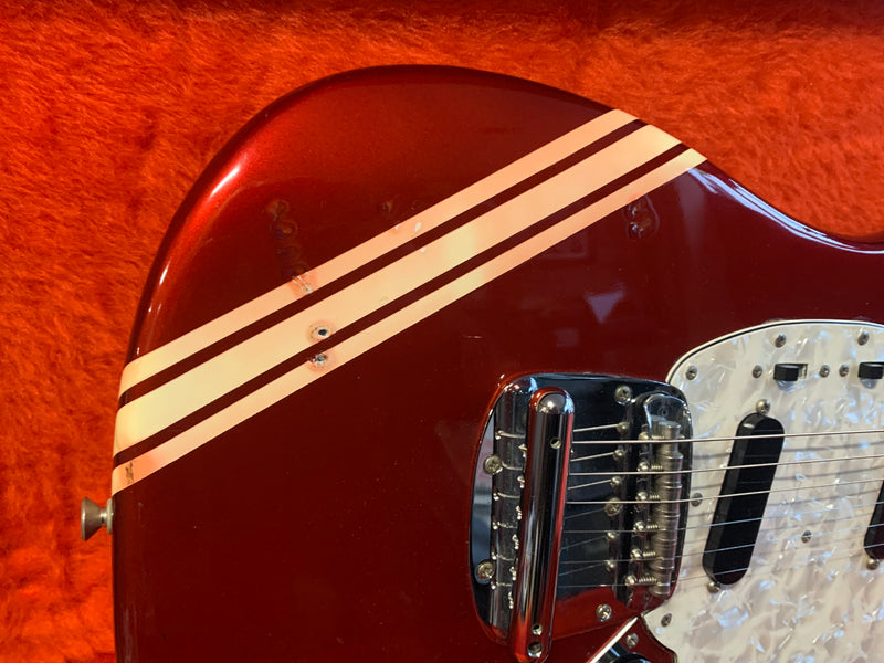 Fender Mustang Competition Stripe Red 1972