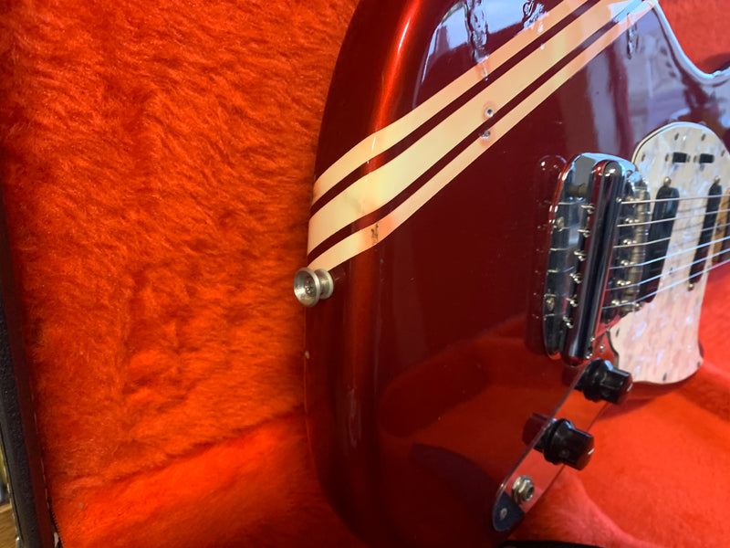 Fender Mustang Competition Stripe Red 1972