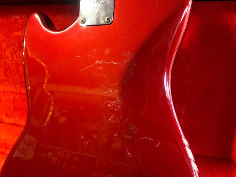Fender Mustang Competition Stripe Red 1972