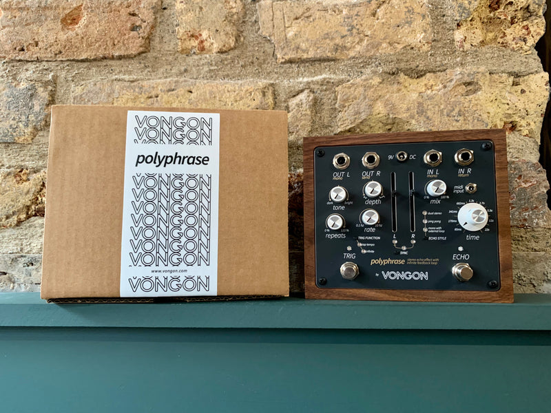 Vongon Polyphrase Stereo Echo Effect with Infinite Feedback Loop