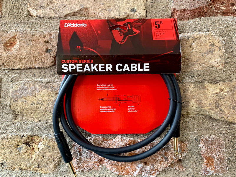 D'Addario Custom Series Speaker Cable 5ft