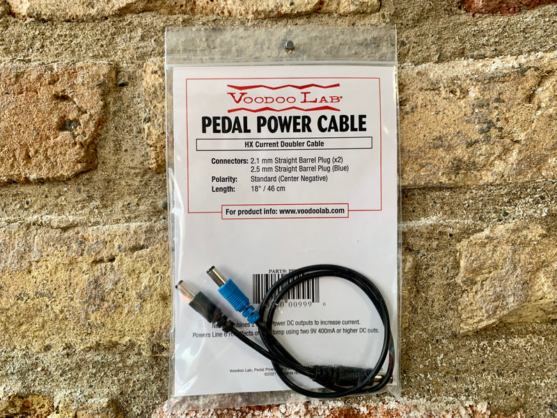 Voodoo Lab Pedal Power HX Current Doubler Cable 18"