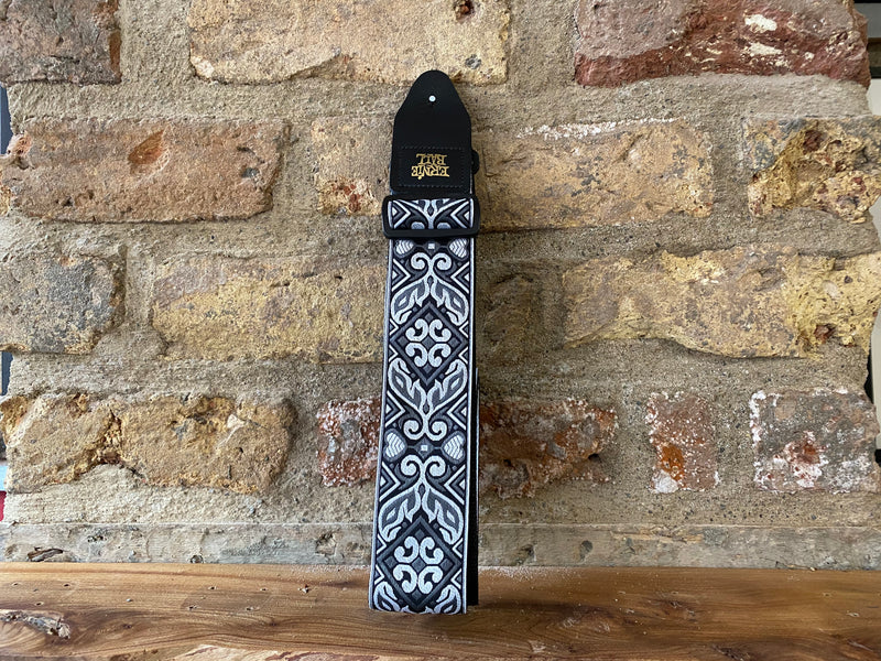 Ernie Ball Tribal Silver Jacquard Strap