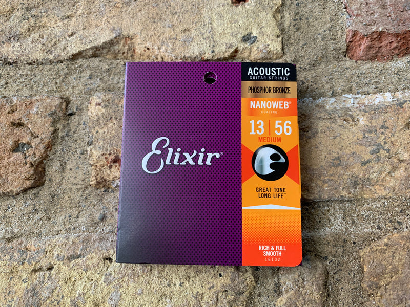 Elixir Nanoweb Medium 13's Phosphor Bronze