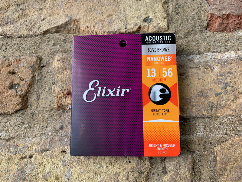 Elixir Nanoweb Medium 13's 80/20 Bronze