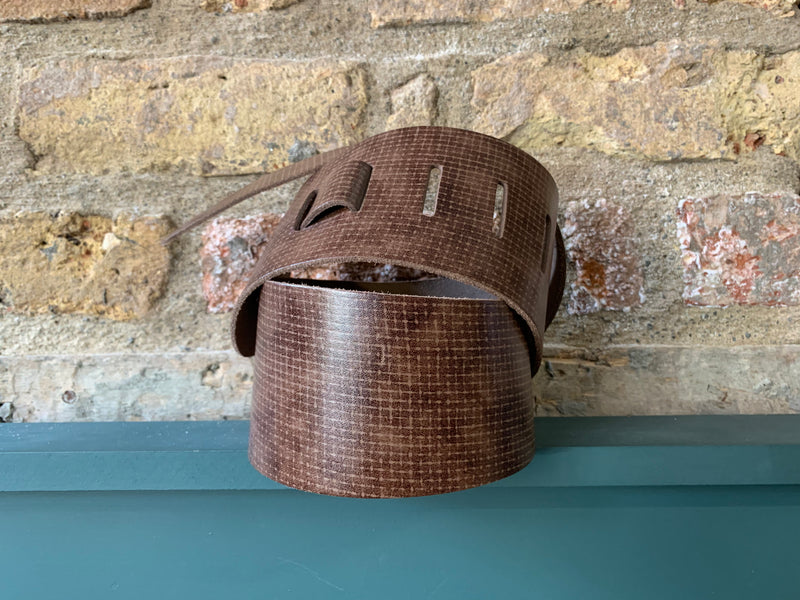 Liam's Leather Straps Textured Brown Strap
