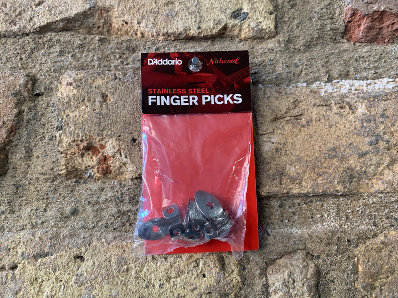 D'Addario National Stainless Steel Finger Picks 4-Pack