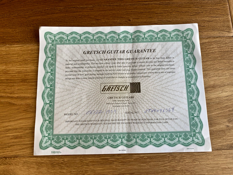 Gretsch G6122 1959 Chet Atkins Country Gentleman 2005